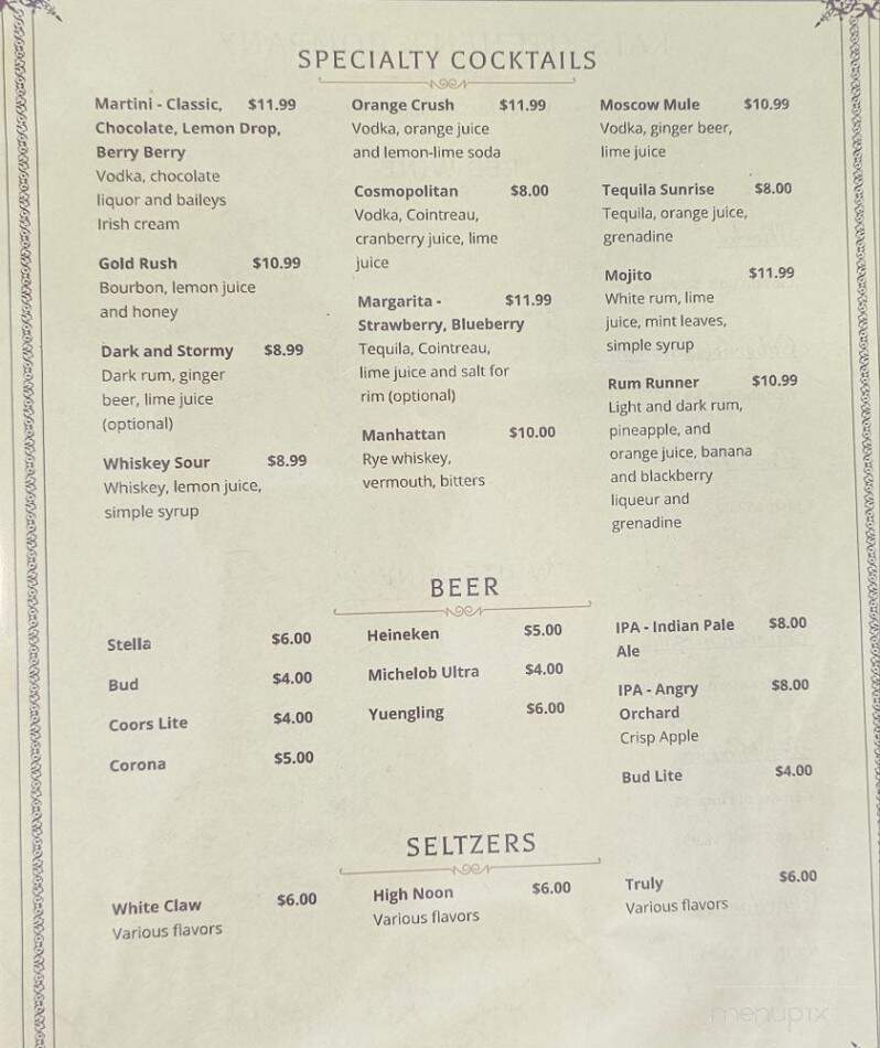 Kats Kitchen - Silver Spring, MD menu_pic