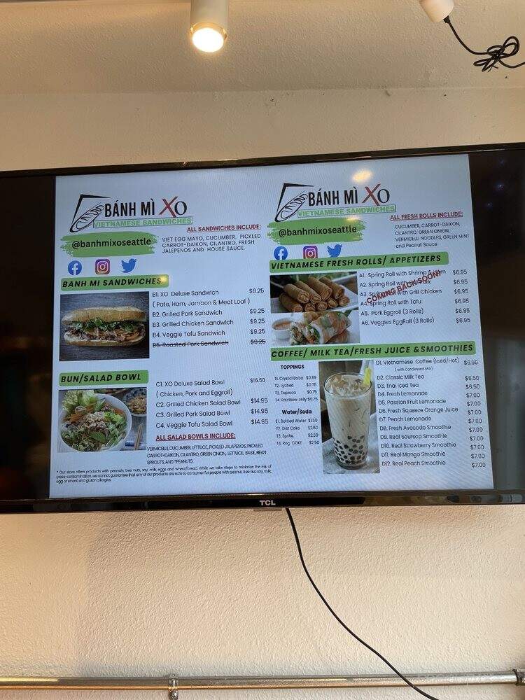 Banh Mi Xo - Seattle, WA menu_pic