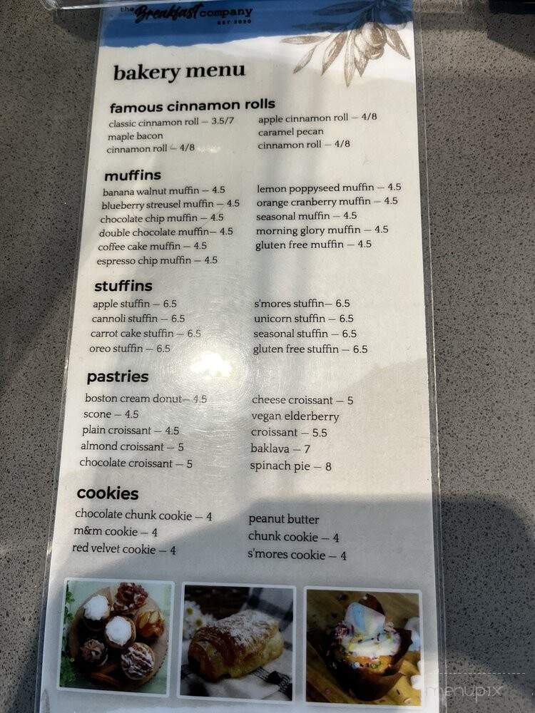The Breakfast Company - Bradenton, FL menu_pic