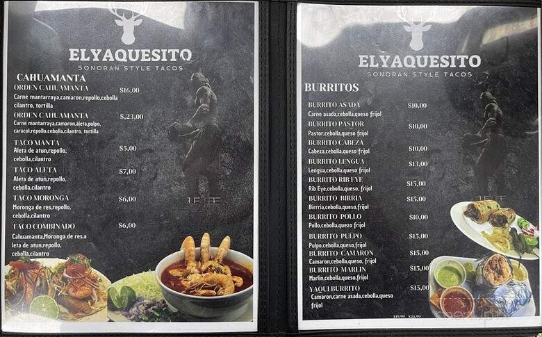 El Yaquesito - Henderson, NV menu_pic