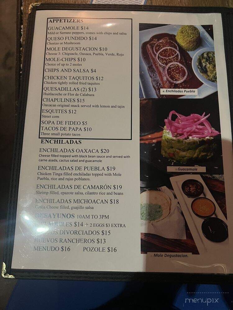 Chiguacle Tacos Mezcal and Mas - Los Angeles, CA menu_pic