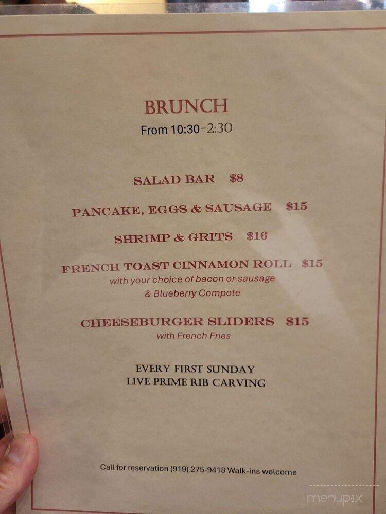 Harvey Johns Steakhouse - Angier, NC menu_pic