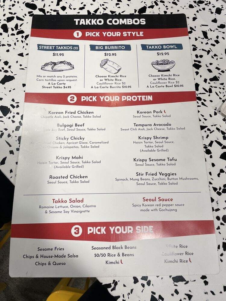 Takko - Tallahassee, FL menu_pic