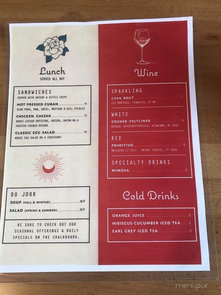 Shiny Moon Cafe - Fish Creek, WI menu_pic