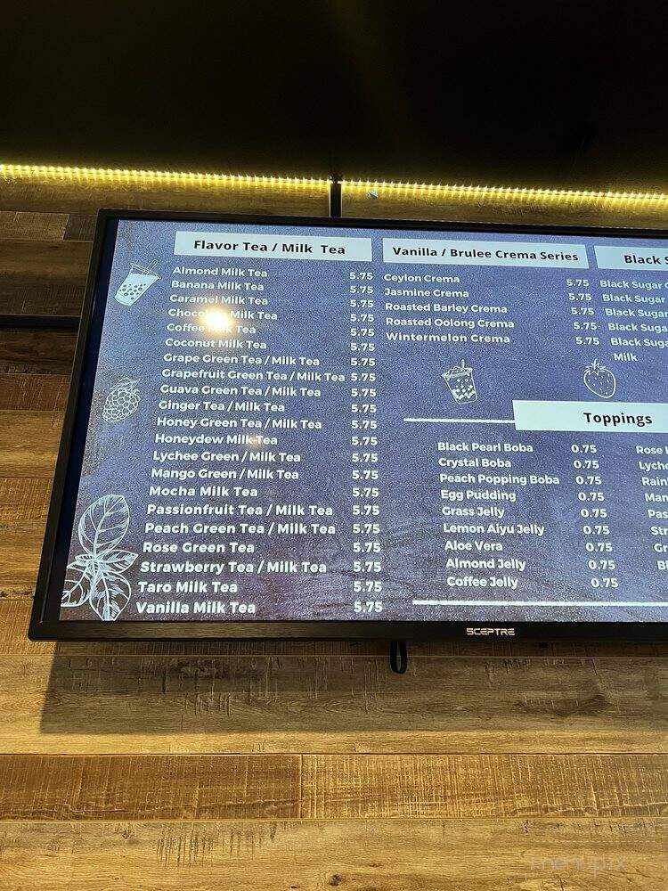 Tea Era - San Jose, CA menu_pic