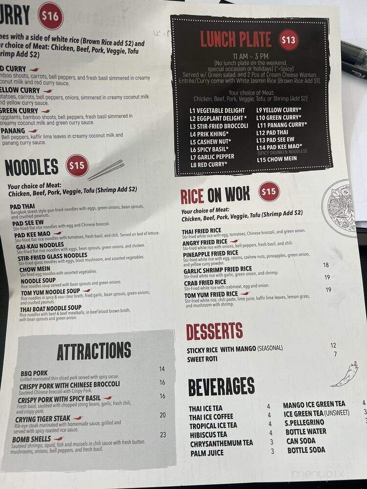 Kin-D Thai Kitchen - Redondo Beach, CA menu_pic