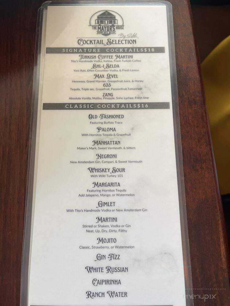 The Mayor's House By Selda - Dallas, TX menu_pic