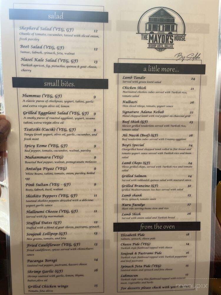 The Mayor's House By Selda - Dallas, TX menu_pic