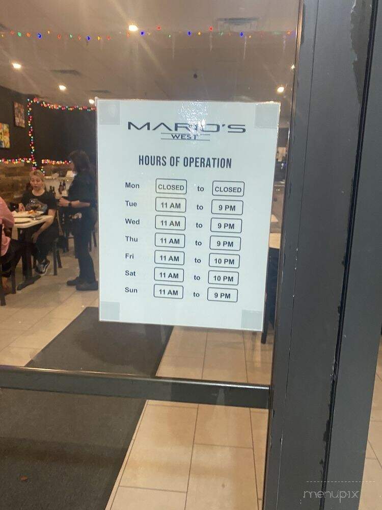 Mario's West - Boca Raton, FL menu_pic