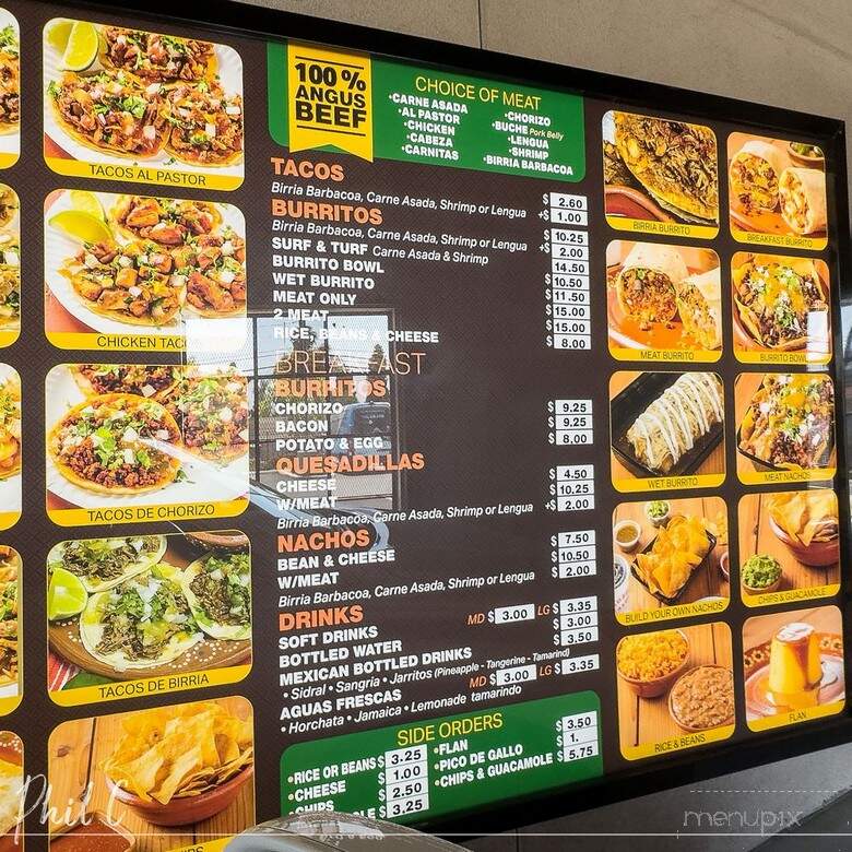 Taqueria De Anda Grill - Garden Grove, CA menu_pic