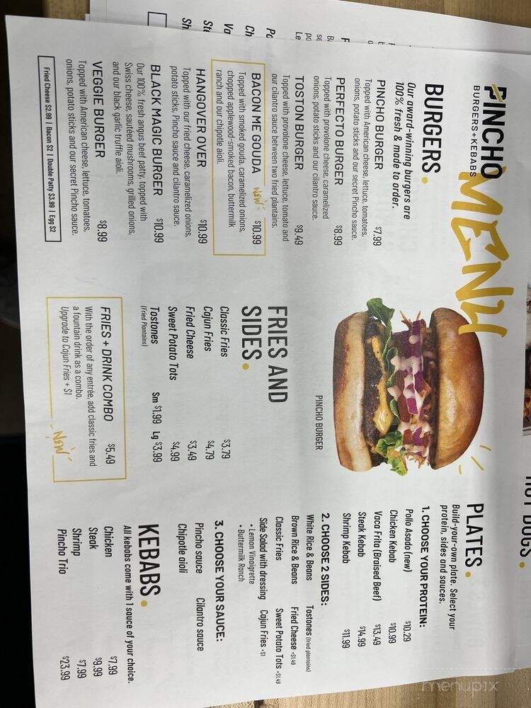Pincho - Houston, TX menu_pic