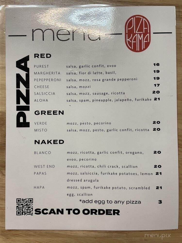 Piza Kama - Big Bear Lake, CA menu_pic