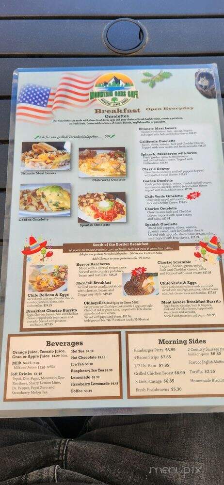 Mountain Oaks Cafe - Oakhurst, CA menu_pic