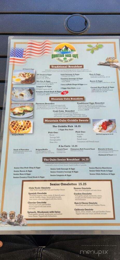 Mountain Oaks Cafe - Oakhurst, CA menu_pic