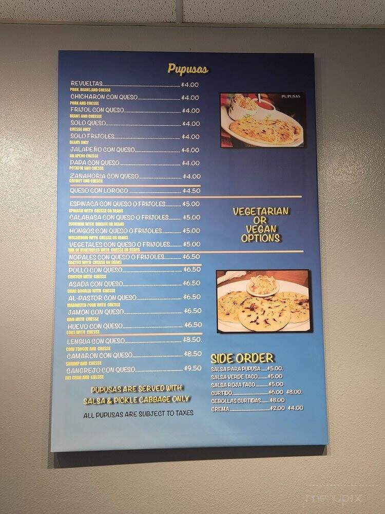 Mi Cafecito Pupuseria Y Restaurante - Santa Clarita, CA menu_pic