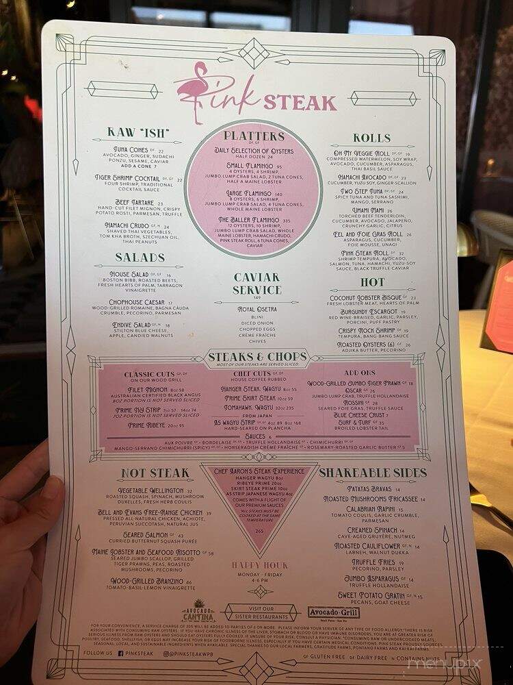 Pink Steak - West Palm Beach, FL menu_pic