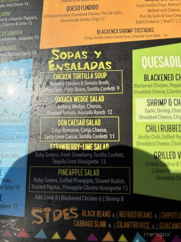 Sofia's Taqueria - Old Bridge, NJ menu_pic
