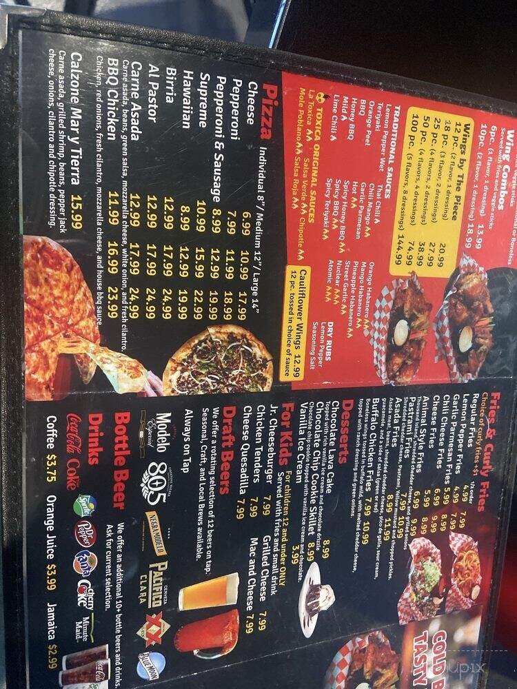 Alas Toxicas - Cerritos, CA menu_pic
