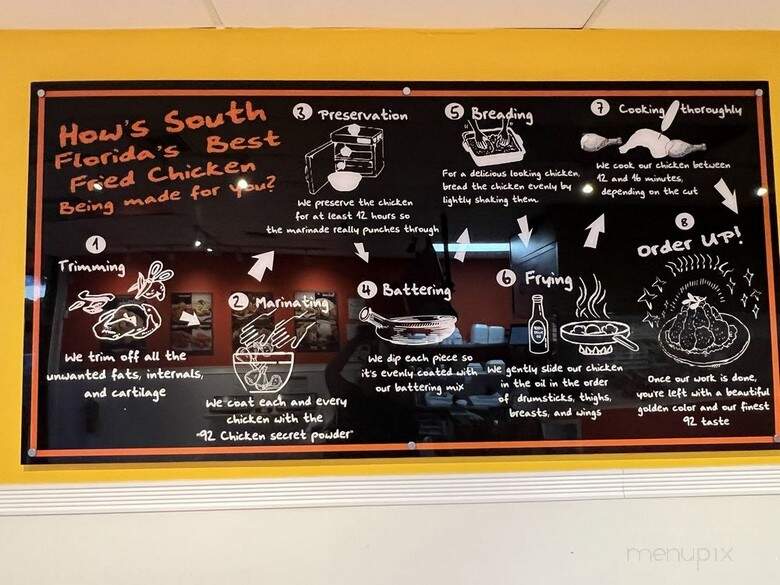 92 Chicken - Fort Lauderdale, FL menu_pic