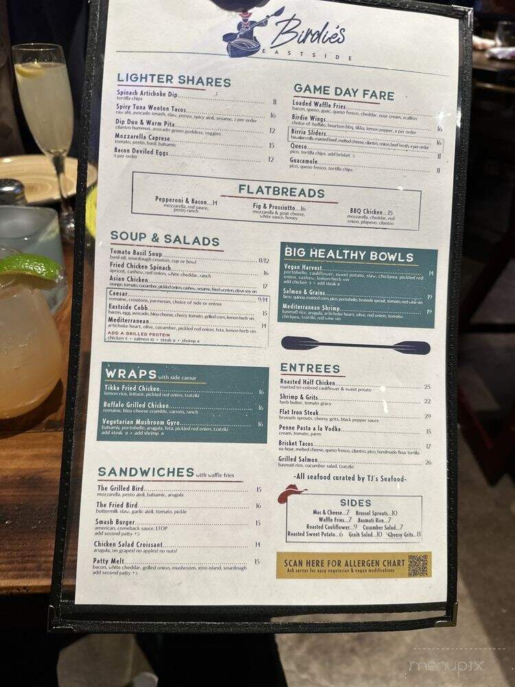 Birdie's Eastside - Dallas, TX menu_pic