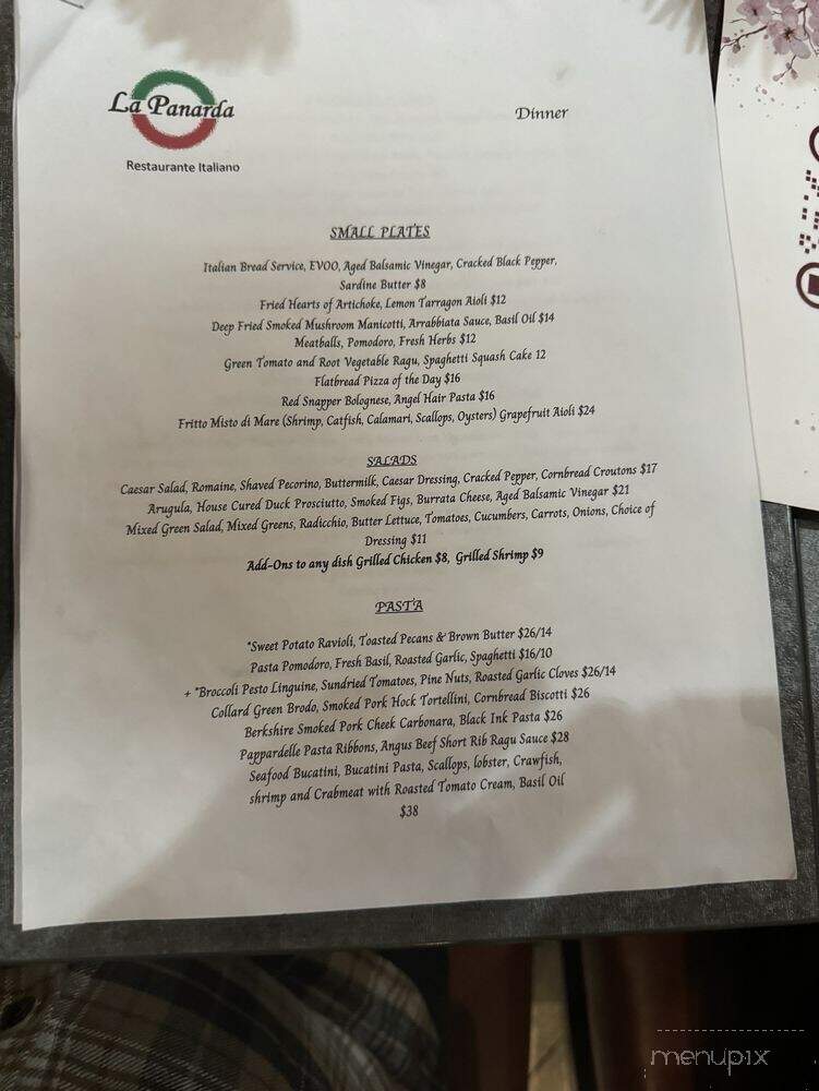 La Panarda - Atlanta, GA menu_pic