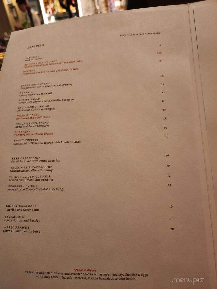LPM Restaurant & Bar - Las Vegas, NV menu_pic