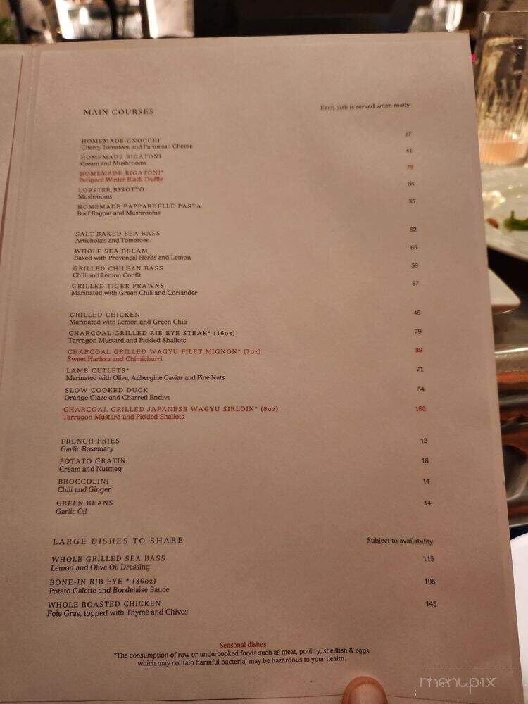 LPM Restaurant & Bar - Las Vegas, NV menu_pic