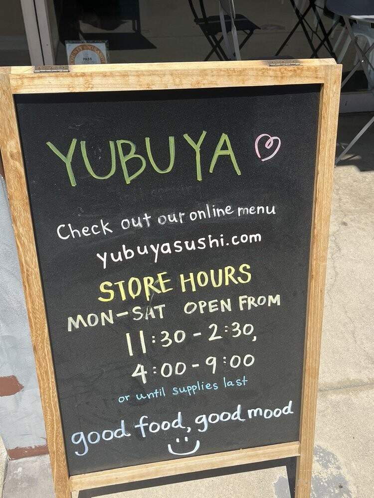 Yubuya - Costa Mesa, CA menu_pic