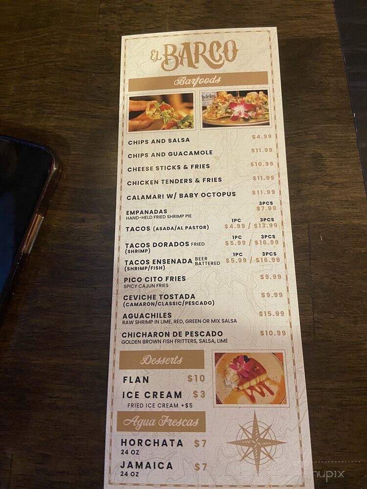 El Barco Mexican Cantina - Santa Ana, CA menu_pic