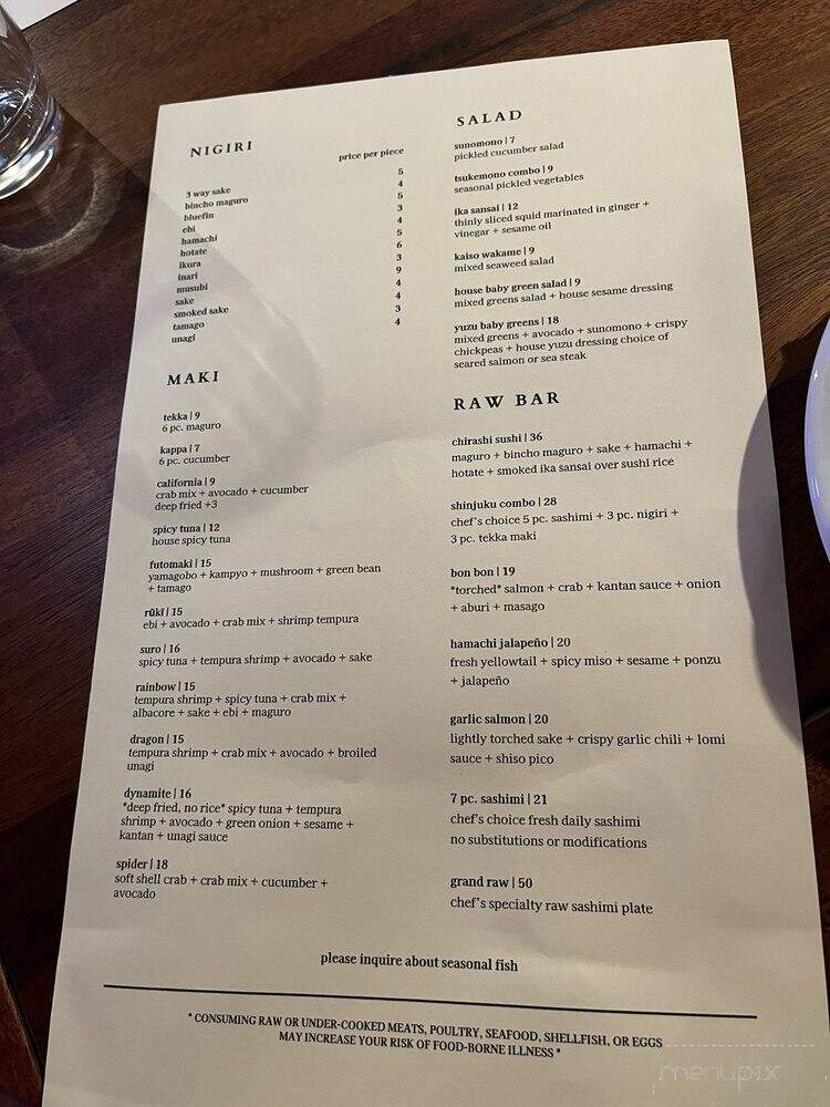 Fuji Sacramento - Sacramento, CA menu_pic