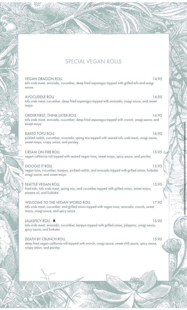 Kamakura Japanese Cuisine - Kirkland, WA menu_pic
