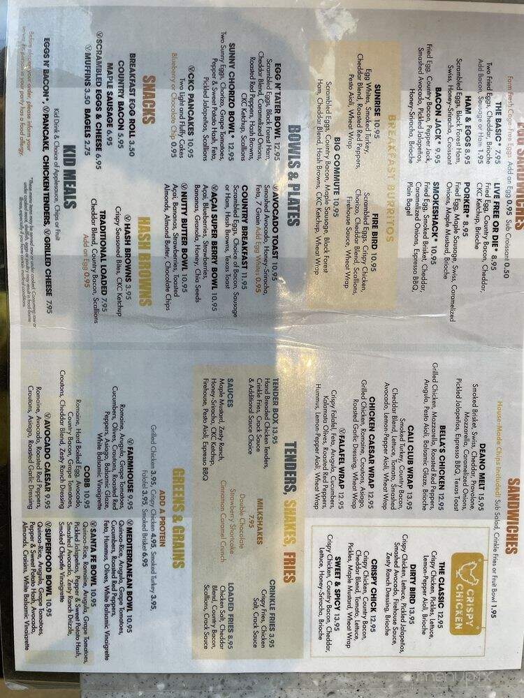 Crack'd Kitchen and Coffee - Plantation, FL menu_pic