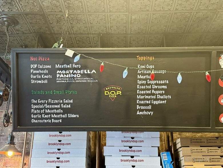 Brooklyn DOP - Brooklyn, NY menu_pic