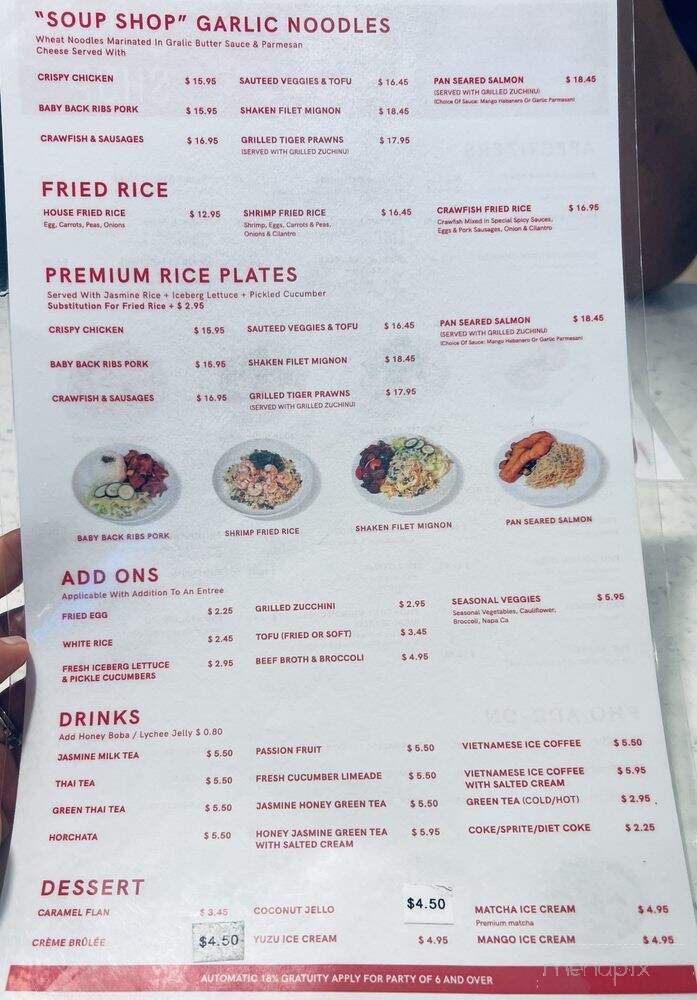 Soup Shop - Cerritos, CA menu_pic