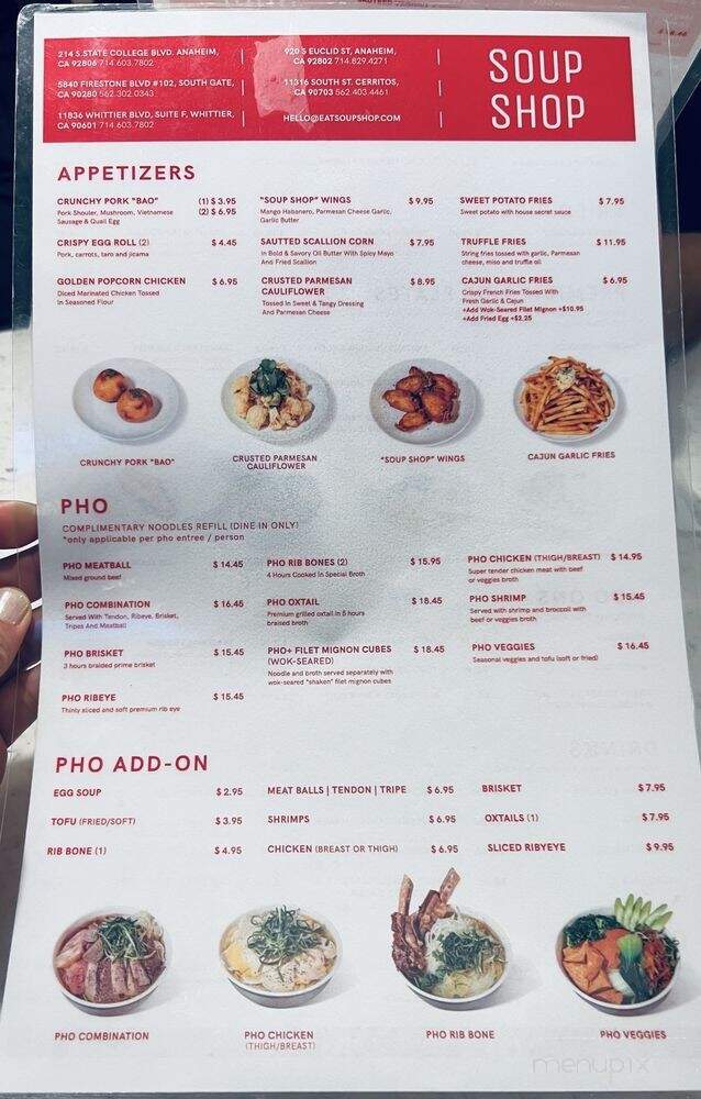 Soup Shop - Cerritos, CA menu_pic