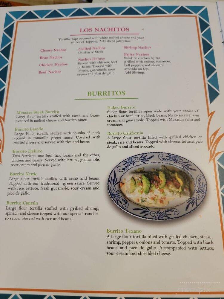 Casa del Tequila - Charlotte, NC menu_pic