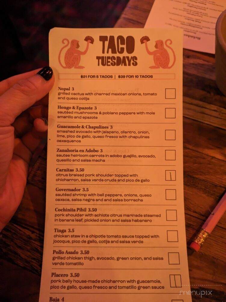 La Mona Rosa - Las Vegas, NV menu_pic