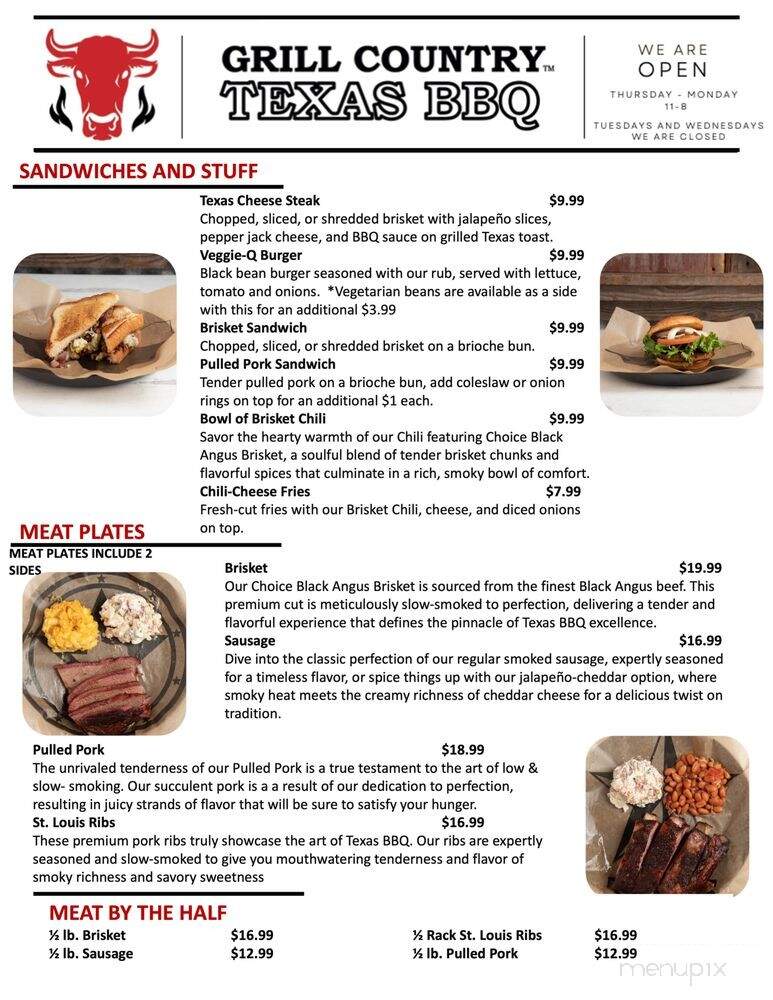 Grill Country Texas BBQ - Copperas Cove, TX menu_pic