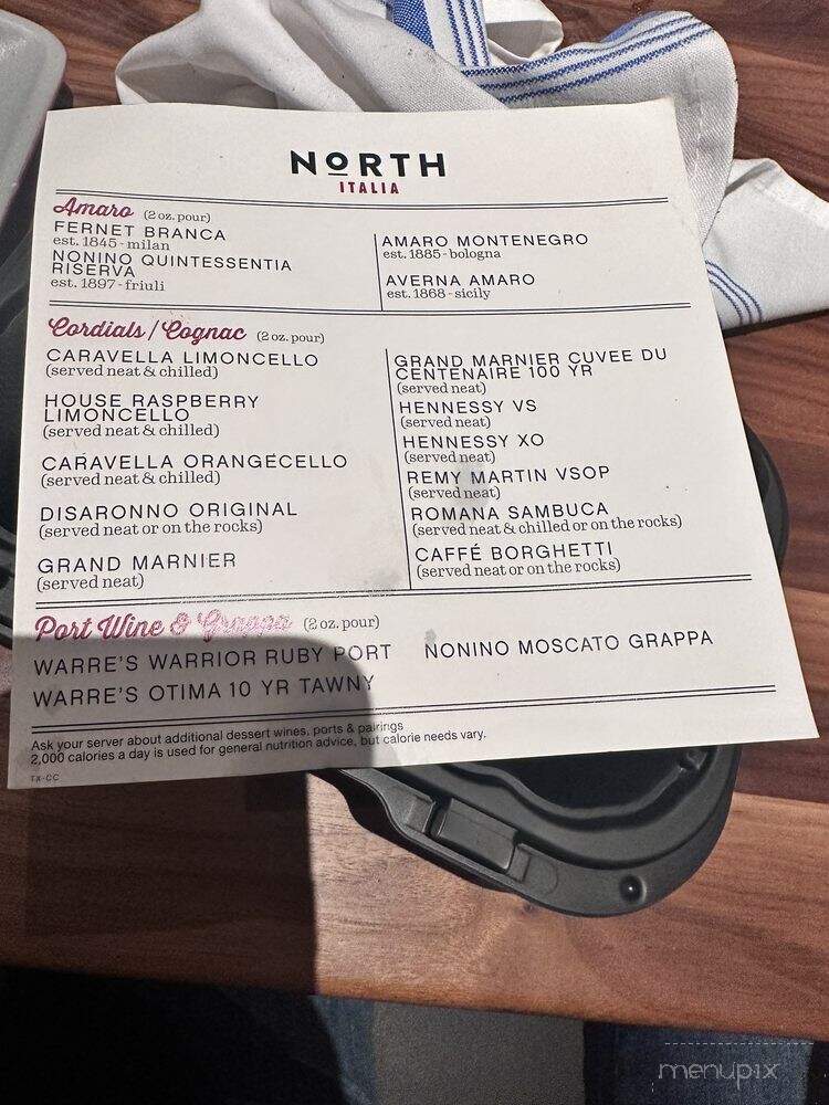 North Italia - Houston, TX menu_pic