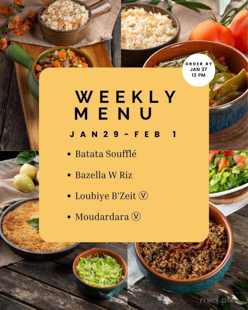 Zakaria's Lebanese Kitchen - Los Angeles, CA menu_pic