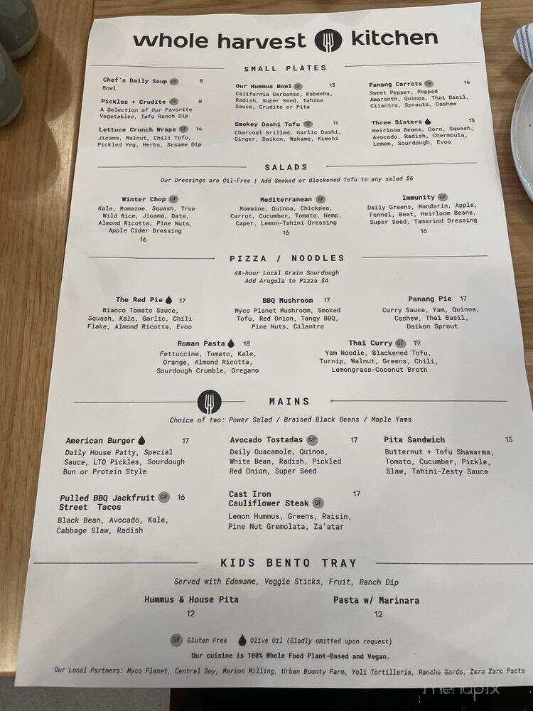 Whole Harvest Kitchen - Overland Park, KS menu_pic