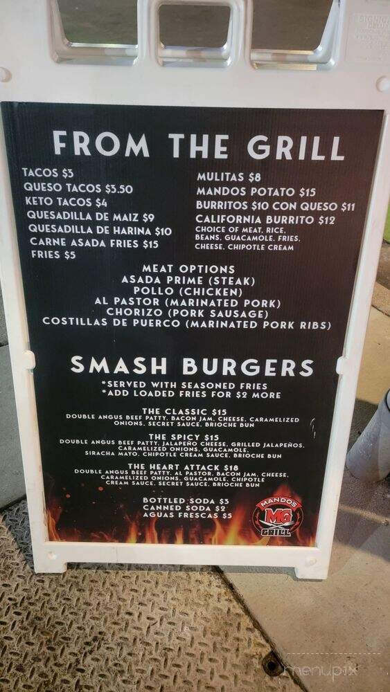 Mando's Grill - Los Angeles, CA menu_pic