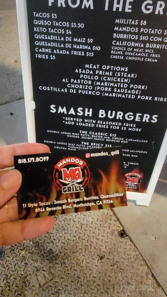 Mando's Grill - Los Angeles, CA menu_pic