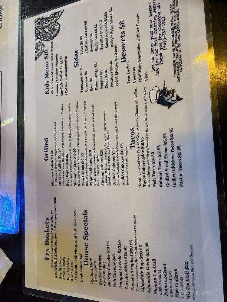 Mr Oyster Bar - Seagoville, TX menu_pic