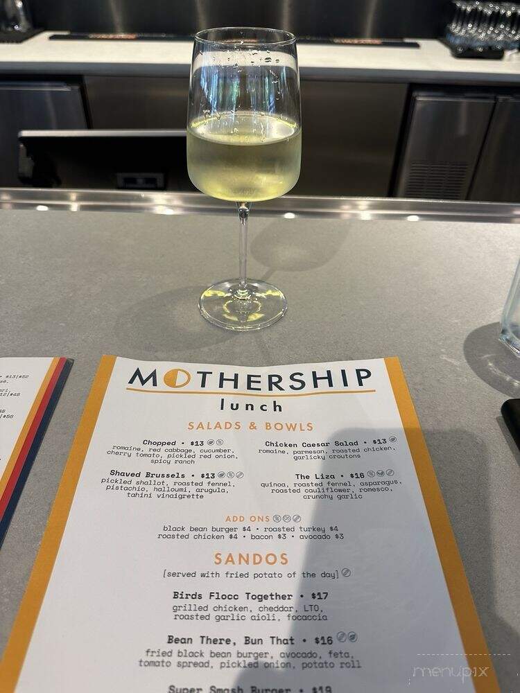 Mothership - Cambridge, MA menu_pic