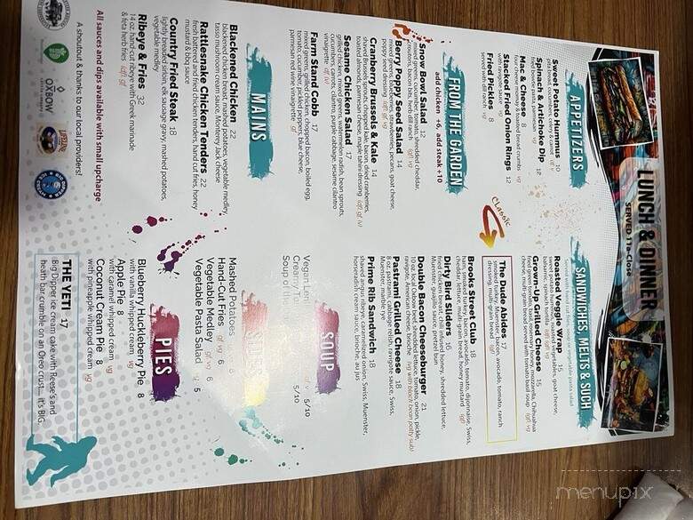 Liquid Planet Grille - Missoula, MT menu_pic