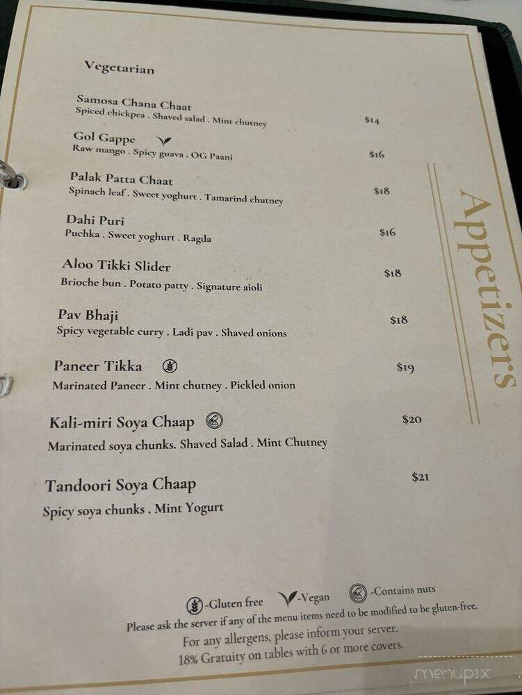 Barkat - Toronto, ON menu_pic