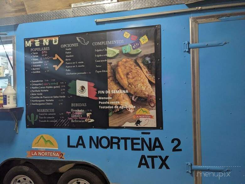 La Nortena Atx 2 - Cedar Creek, TX menu_pic