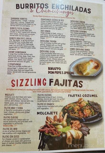 Fiesta Cozmel - Stroud, OK menu_pic