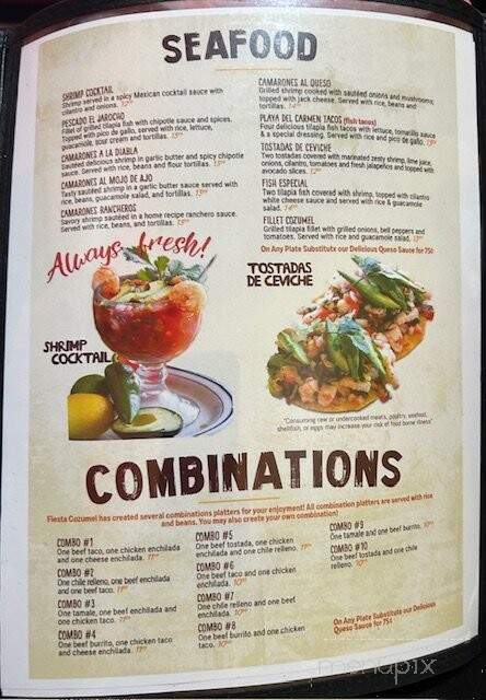 Fiesta Cozmel - Stroud, OK menu_pic